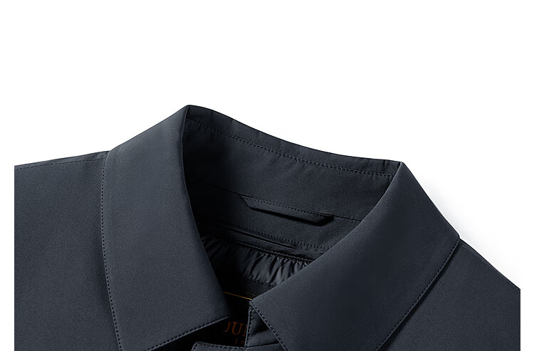 YOUNGOR 25th Anniversary Autumn Winter New Executive Business Lapel Down Coat with Goose Down Lining Navy Blue 175/96A 8