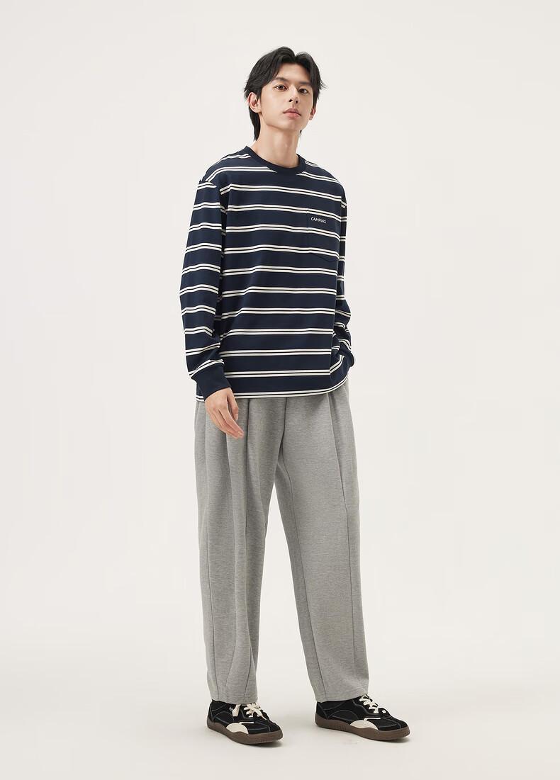 Gxgjeans Men's Clothing, Multi-Color Split Design, Casual Fashion Loose Trousers, 2025 Autumn New Product, Gray, 170/M 7