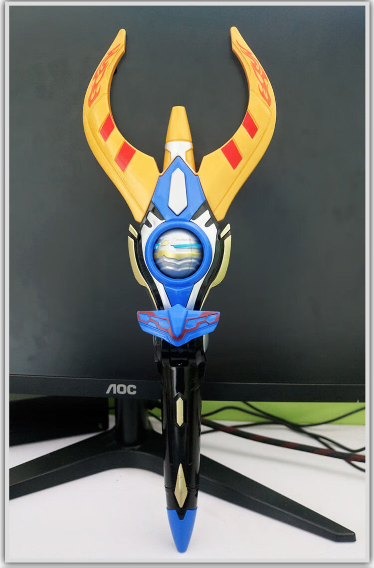 欧布飞镖长矛 dx欧布头镖长矛飓风切割头标飞镖儿童扮演玩具 长矛 卡