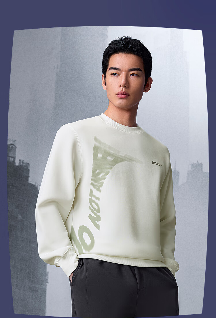 HLA Sweatshirt, Men's Sportswear, Three Body Collaboration Series, Round Neck Long Sleeve, Autumn Seaso 4