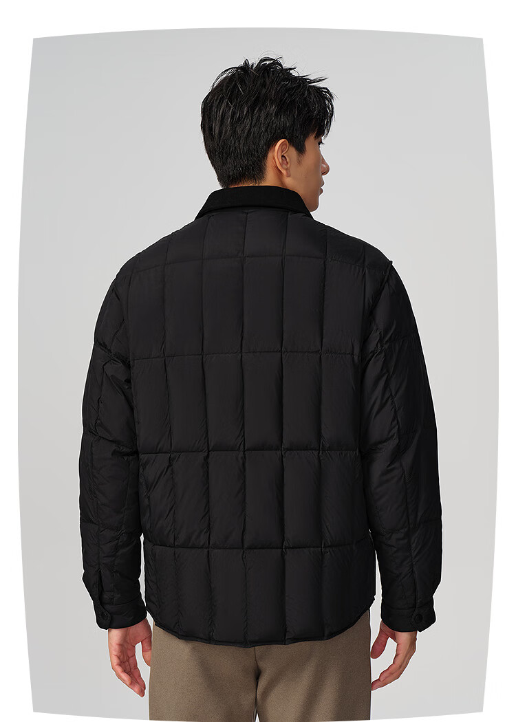HLAHLA Men's Down Jacket 25 Chairman Recommended Fashion Lapel Warm Duck Down Coat Autumn 3
