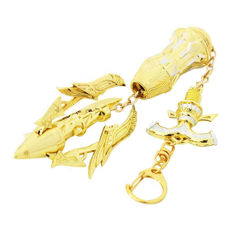 斗罗大陆暗器飞天神爪 金色合金模型摆件12cm可活动拆卸 12cm飞天神爪