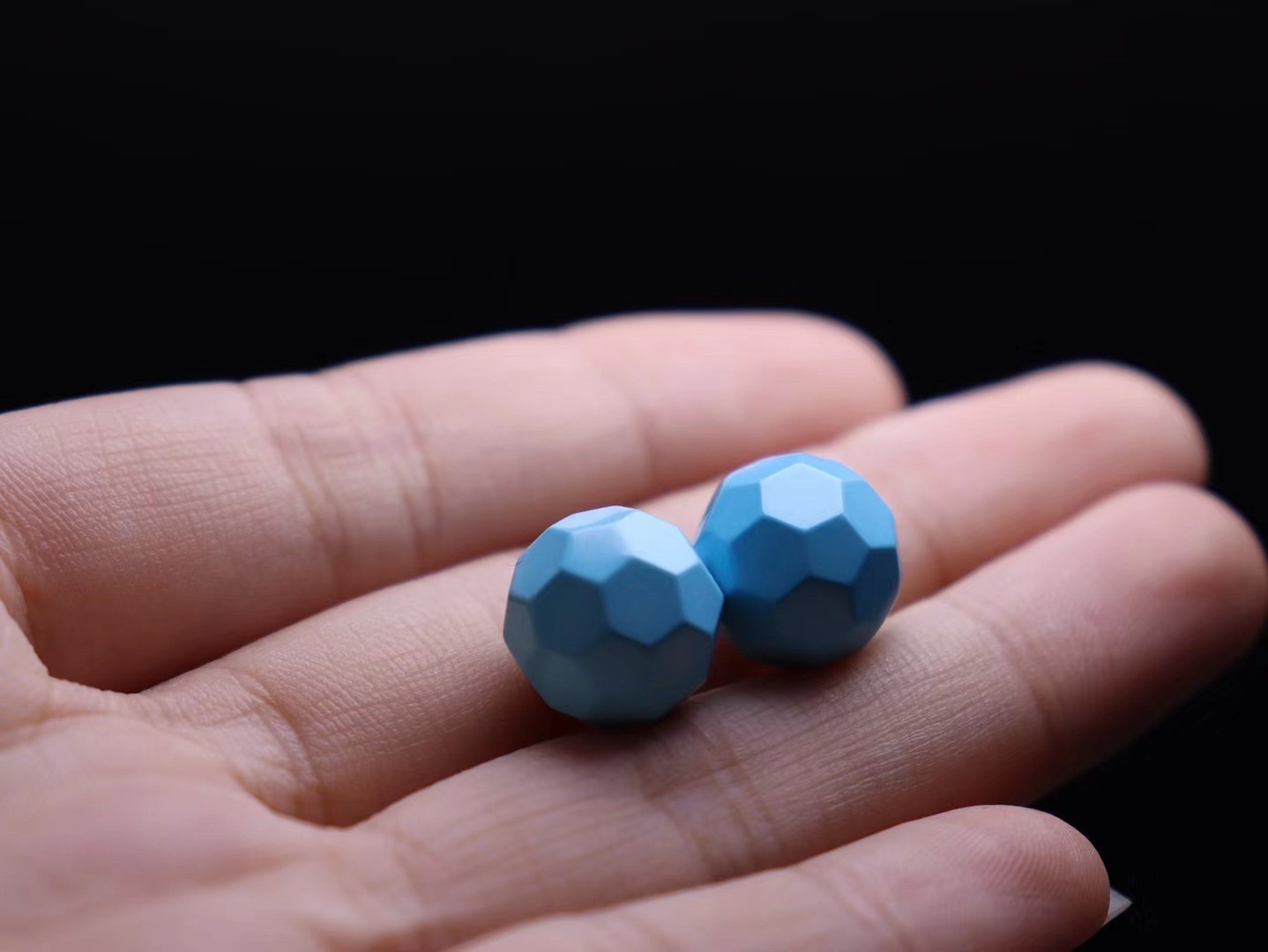 鹿朵湖北原矿绿松石无相珠单珠散珠隔珠金刚橄榄核菩提手串配珠饰瓷釉