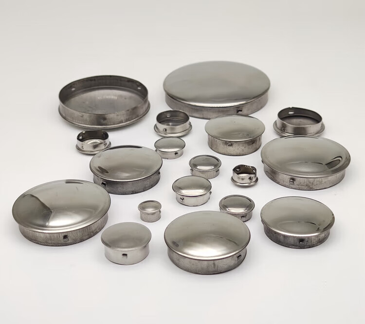 黛惑304不锈钢圆管堵头快速封口盖管孔盖内塞堵帽装饰盖封头钻孔塞盖