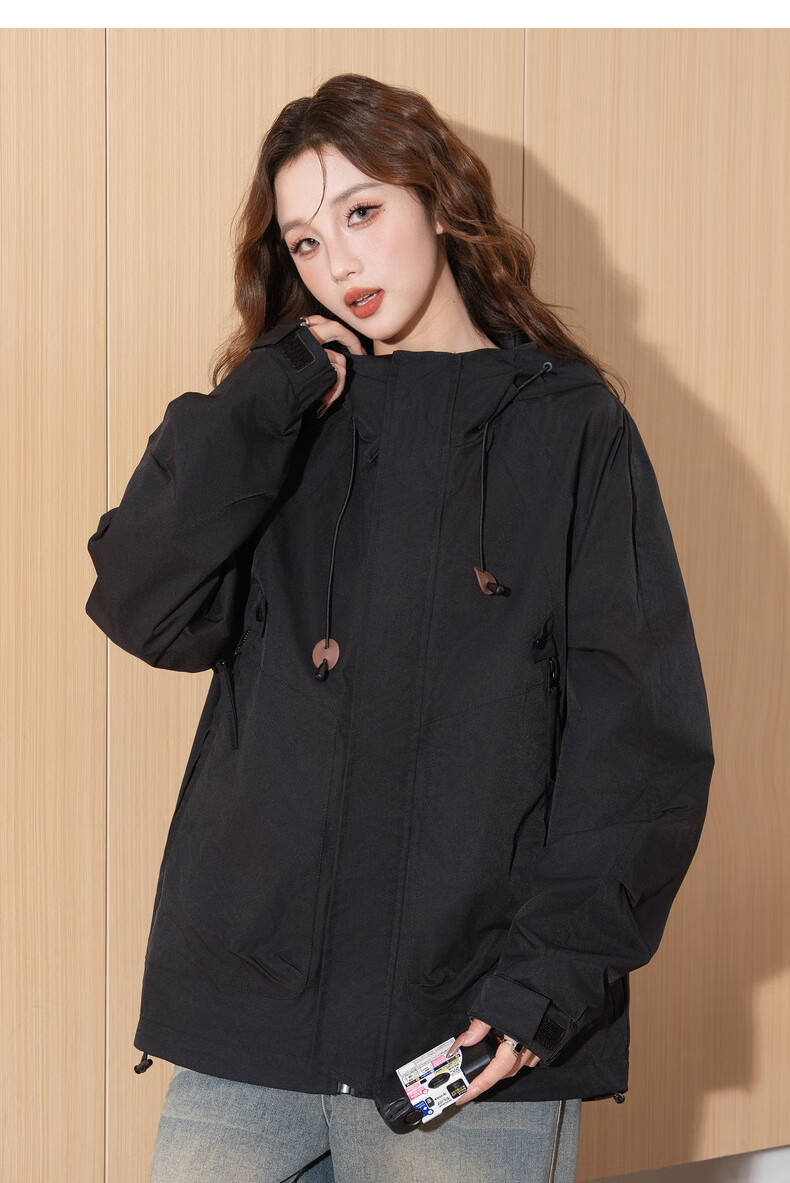 TonLion 2026 Spring Autumn Women's Jacket Casual High-End Fashion Hooded Coat Ins Style 20