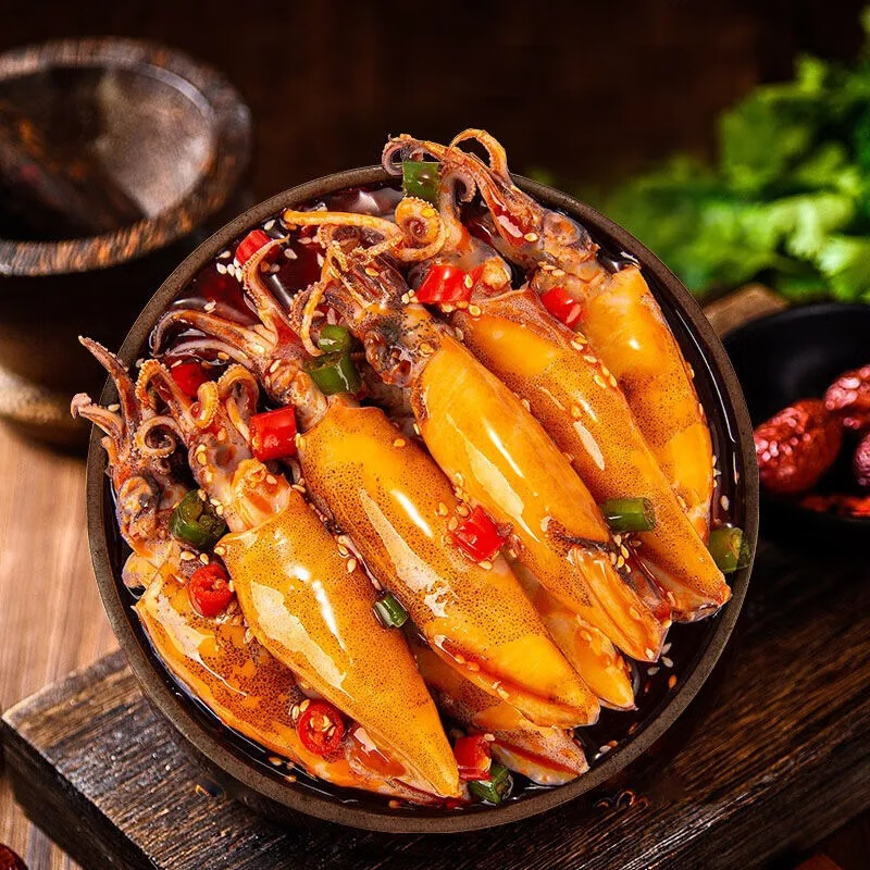 麻辣小海鲜捞汁罐装组合即食商用大罐头肉类熟食成品零食 扇贝 海兔