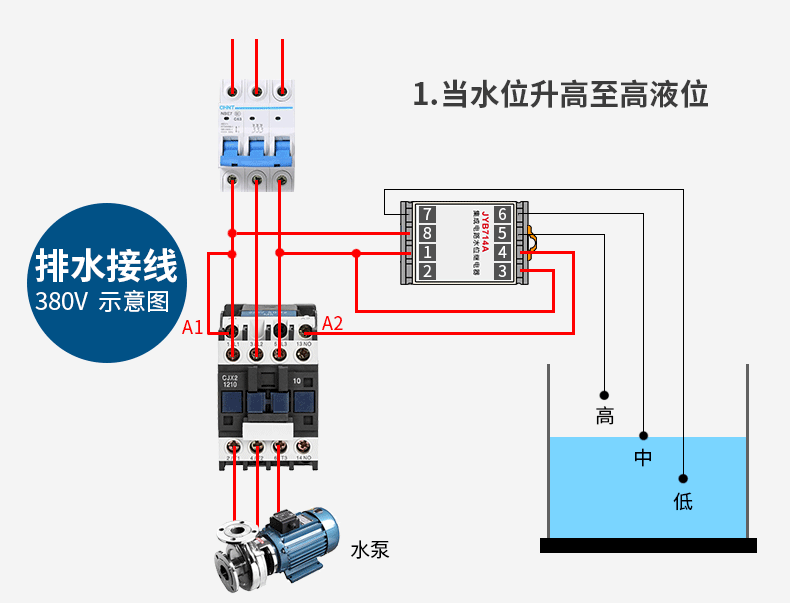 正泰(chnt) 正泰液位继电器 全自动水位控制器 液位控制器水泵开关