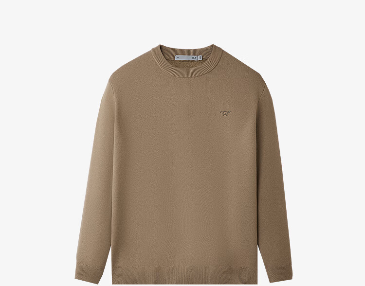 HLAHLA Men's Long Sleeve Knit Sweater Winter 25 Lightweight Business Chic Ageless Crew Neck Sweater 3
