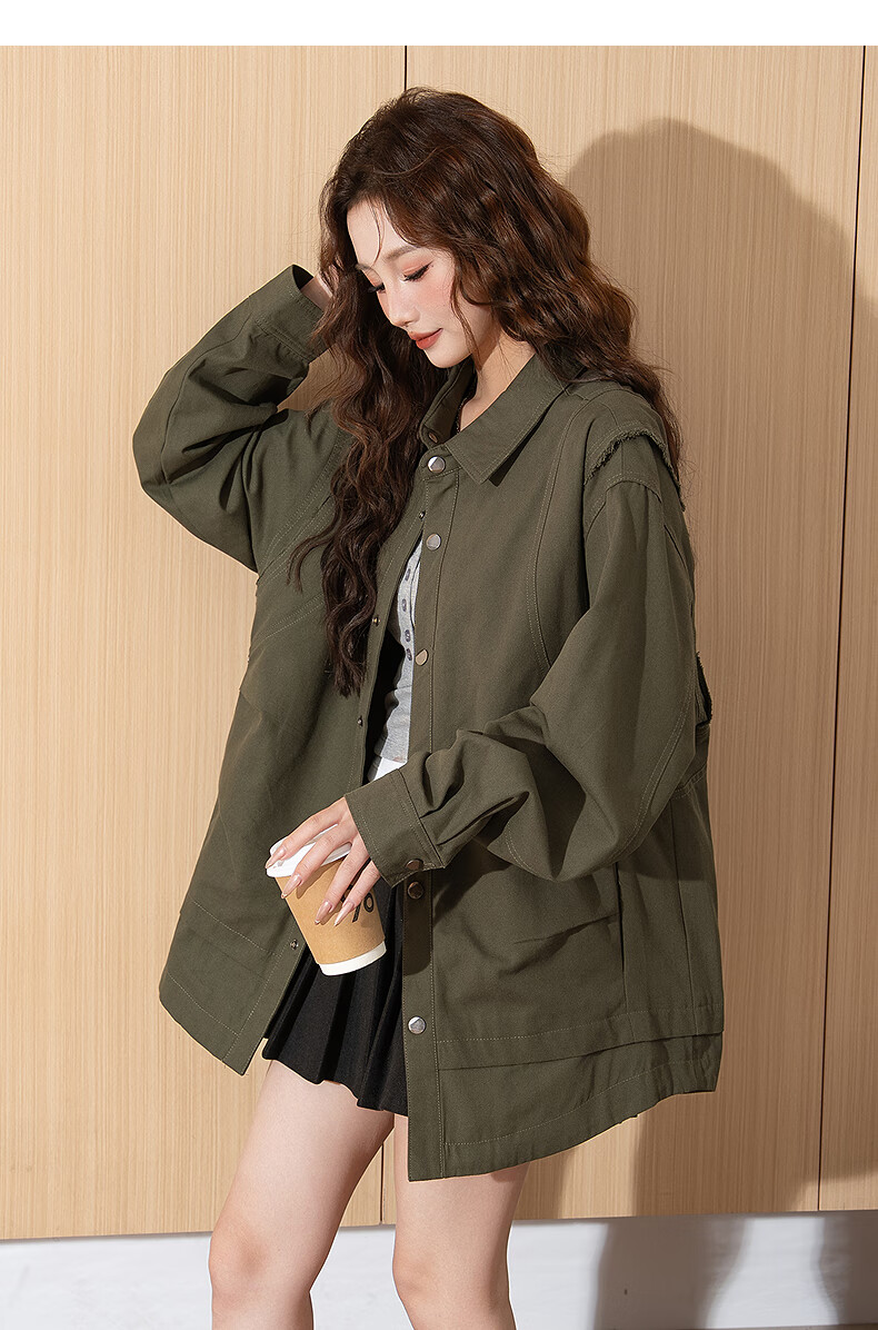 TonLion 2026 Spring Women's Lapel Coat Black S 35