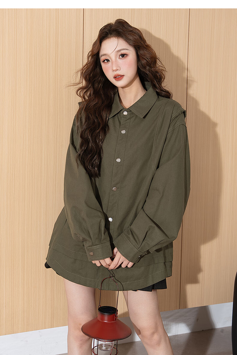TonLion 2026 Spring Women's Lapel Coat Black S 37