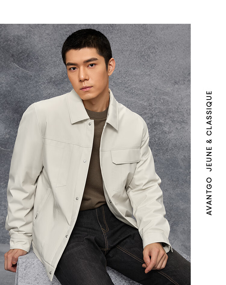 HLAHLA Men's Down Jacket 25 Light Business Fashion Series Lapel Coat Winter 3