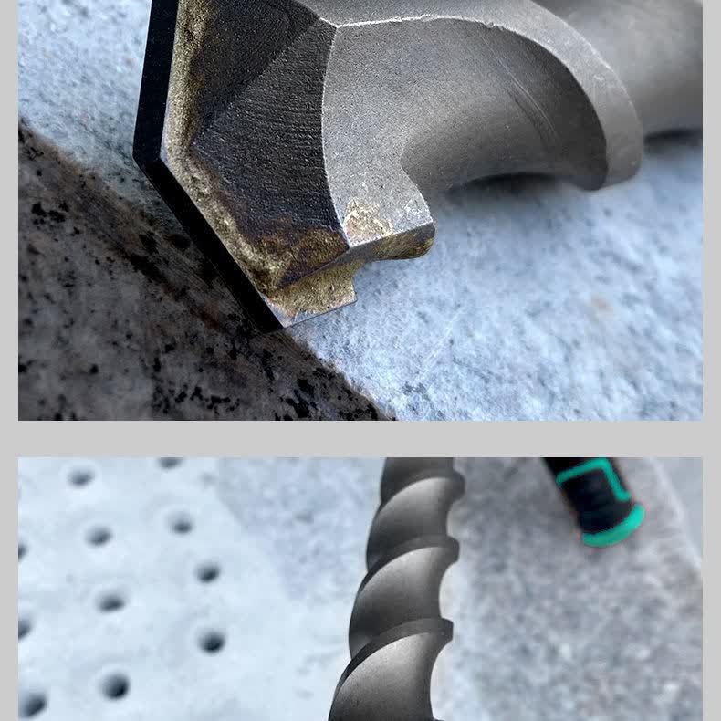 加长电锤钻头冲击钻钻头混凝土方柄圆柄打孔电转头打墙穿墙钻头圆柄25