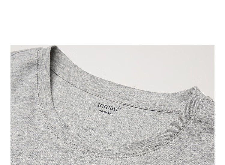 INMAN Floral Pet Print 100% Cotton T-Shirt 2026 Spring New Women's Casual Short Sleeve Top Light Gray S 10