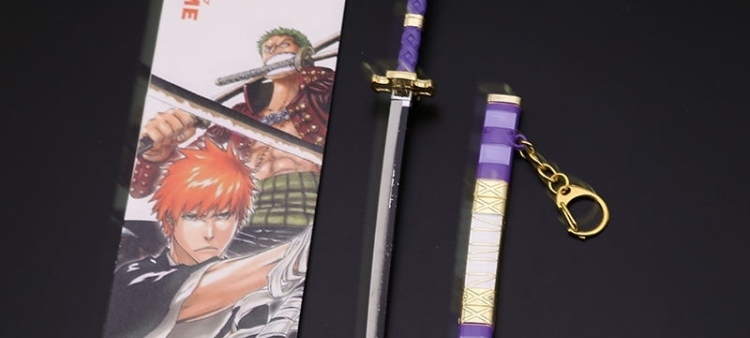 索隆三把刀金属索隆刀黑刀秋水动漫周边海贼王三把刀三代鬼彻黑刀雪走