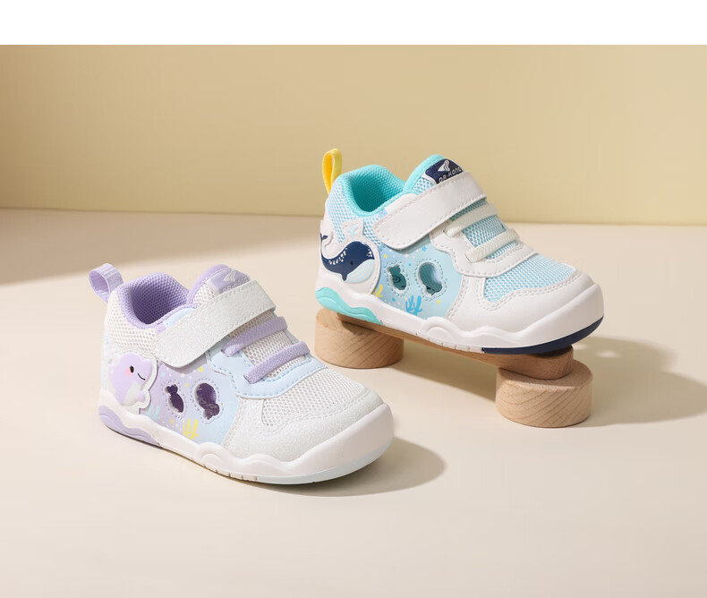 DR·KONG Spring Summer Kids Breathable Cartoon Pet Toddler Sandals Blue/Beige Size 20 9