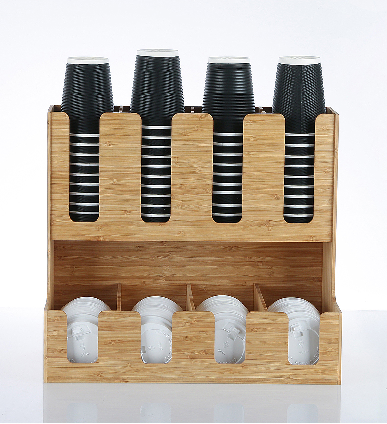 奶茶杯架取杯架 奶茶杯收纳架取杯器吧台吸管盒商用奶茶杯放置架取杯