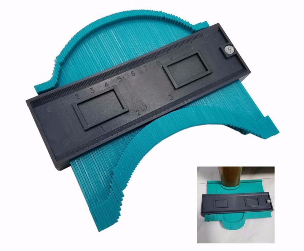 派诺特取型器多功能轮廓规弧度尺不规则仿形尺木工取角神器弧度测量