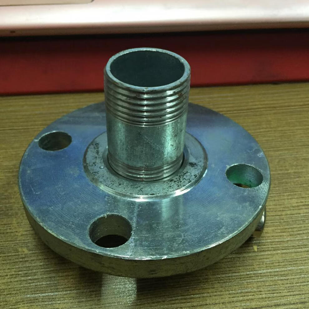 镀锌丝扣法兰片水泵连接法兰盘dn50 6580100带牙内螺纹丝接铁法兰