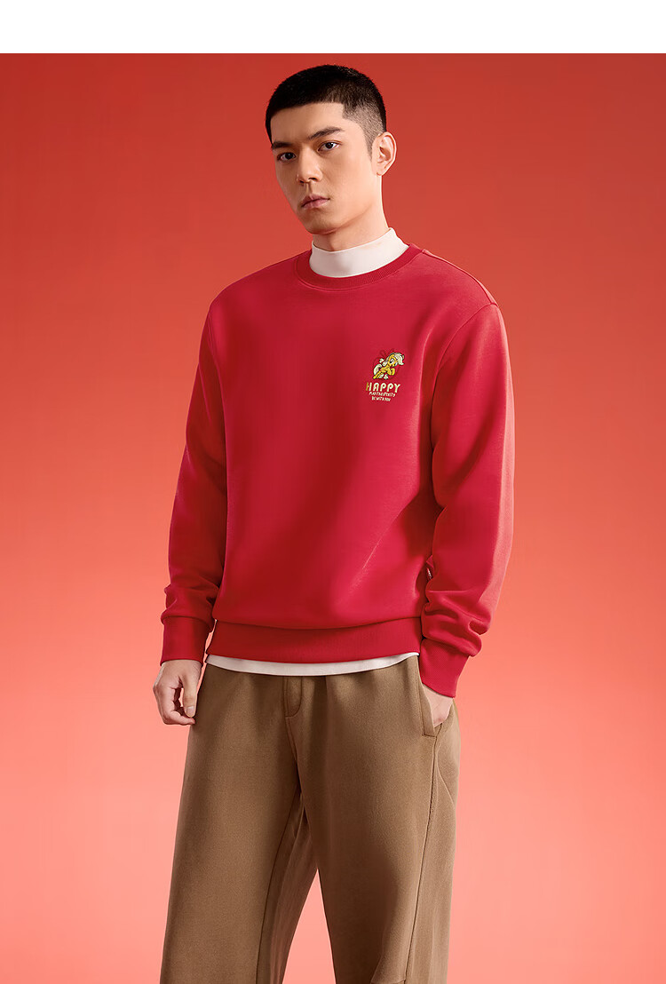 HLAHLA Spring 26 My Little Pony Collaboration Embroidered Crewneck Parent-Child Long Sleeve Men's Sweatshirt 6