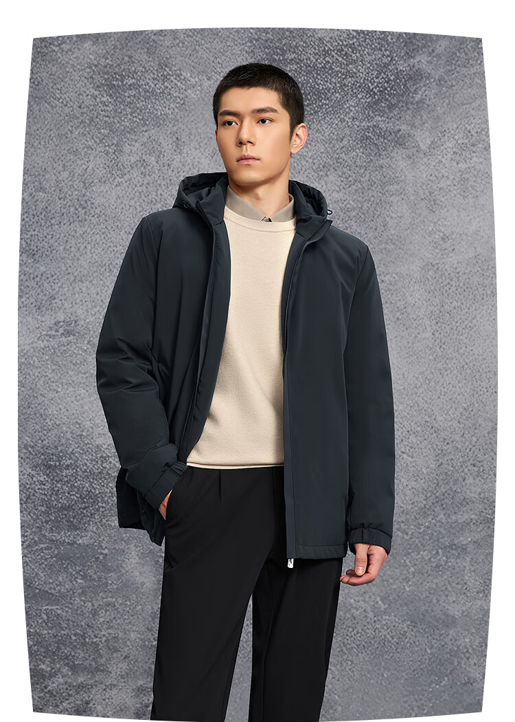 HLA down Jacket for Men, Executive down Coat, Warm Duck Down Outerwear for Men, Autumn And Winter Season, Chinese New Year 6
