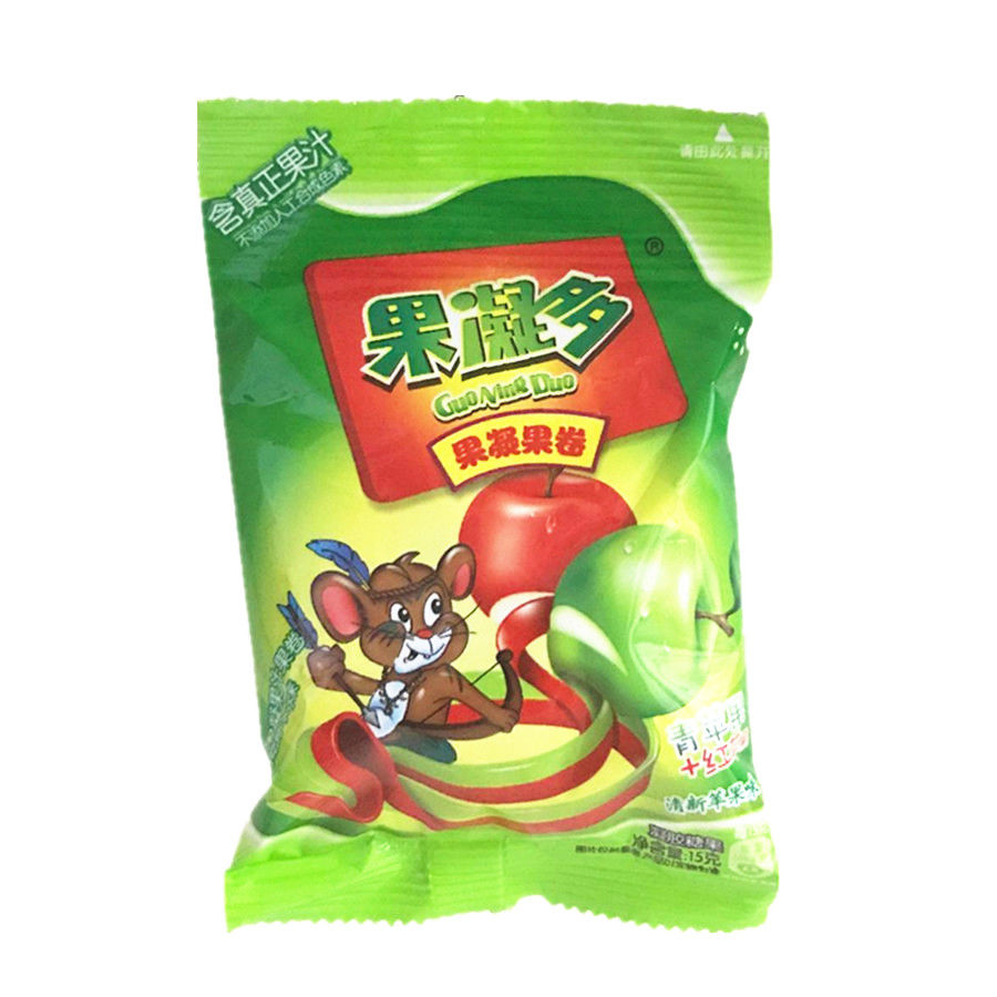 果凝多果汁果卷 cc卷软糖果然多qq糖怀旧休闲零食品 醇香咖啡味 30包
