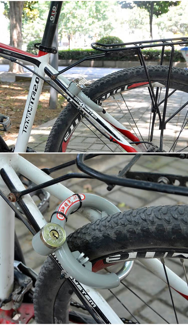 山地车马蹄锁 老式自行车固定车锁 山地车防盗圆圈锁 单车钢管锁 马蹄