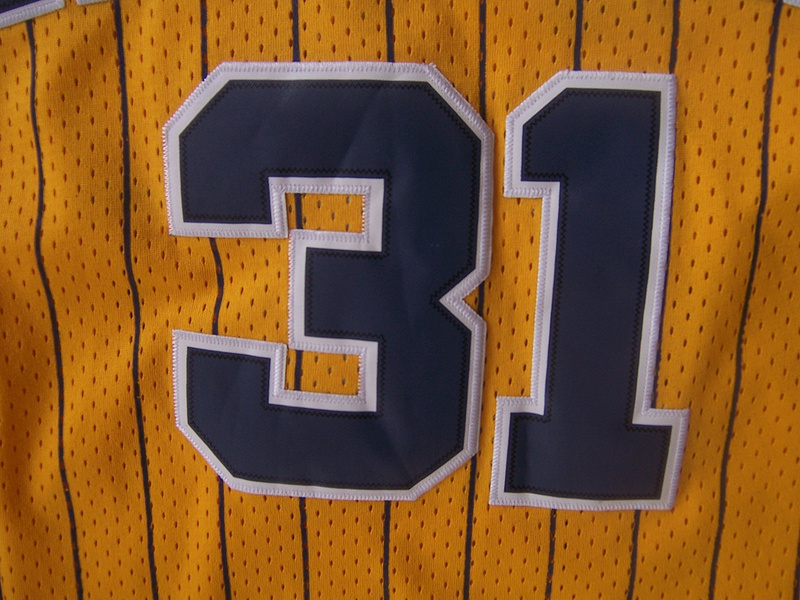 苛鱼 滕讯体育nba专营 经典款步行者队31号米勒球衣复古雷吉篮球服