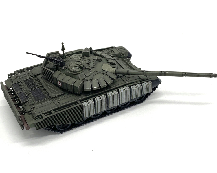t72 t-72b3 俄罗斯主战坦克模型 塔曼师 附软质化石爆反成品 炮塔标识