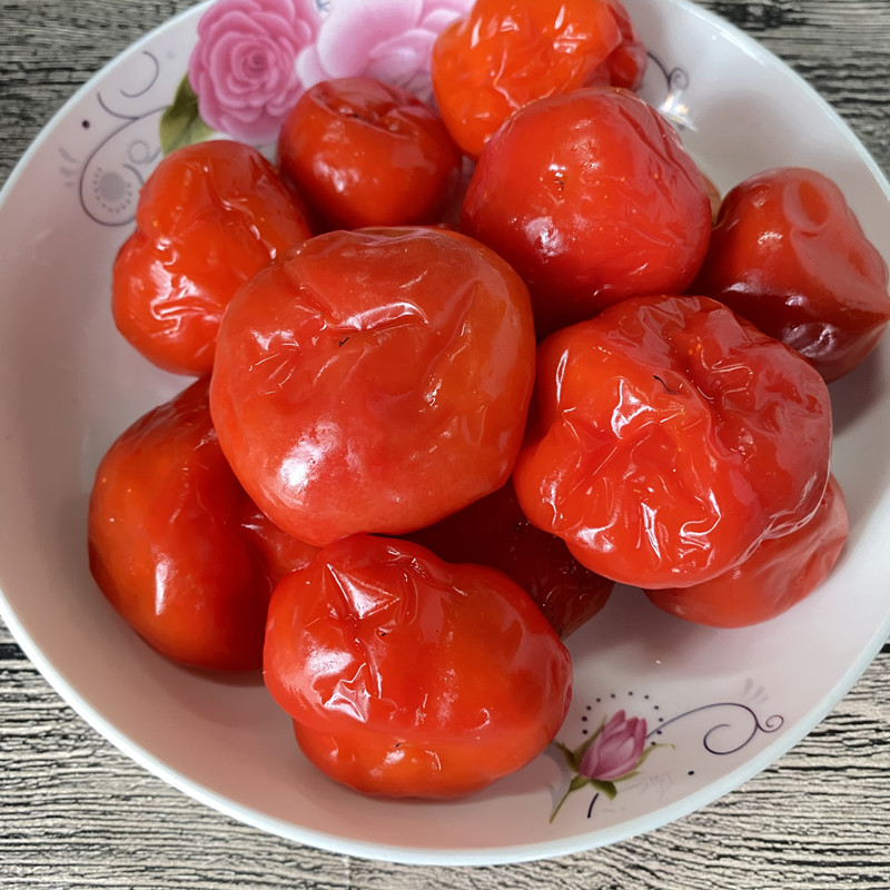 霍山灯笼泡椒 桶装红灯笼泡椒安徽霍山特产上土市腌圆珠椒连水 4-5斤