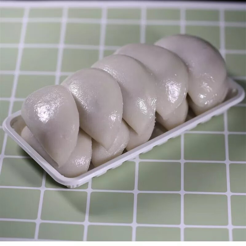 延边朝鲜族特产月亮糕大米糕红豆沙馅打糕月亮饺子糕点 一盒【图片