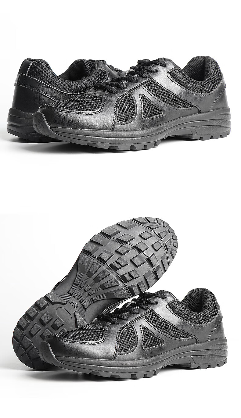 嘉轻万里马作战靴新式作训鞋男夏季黑色低帮跑ll步鞋消l防解放工地