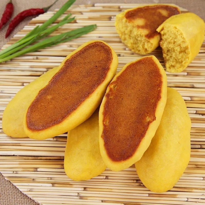 玉米锅贴手工面食大饼子窝窝头苞米饼子杂粮粗粮馍馒头早餐 现做现发