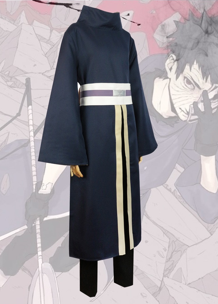 火影宇智波带土cos服装全套面具团扇 二次元动漫展演出服cosplay 带土