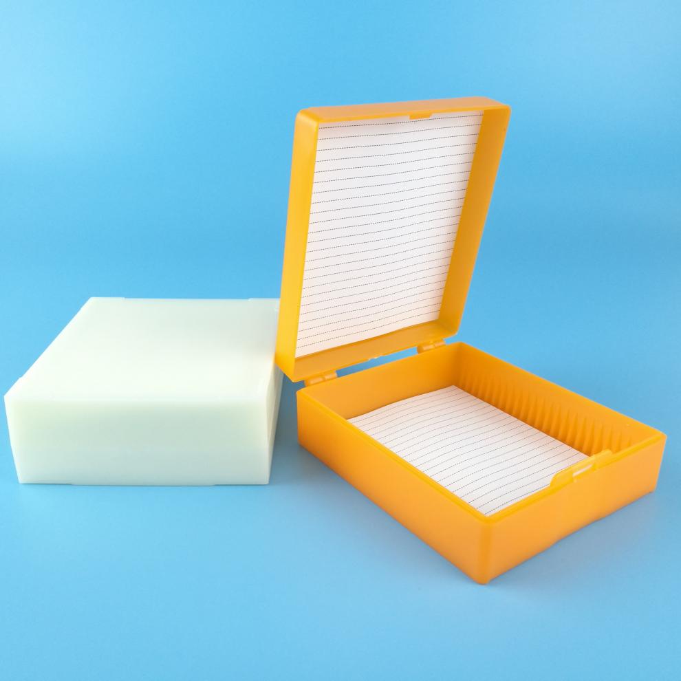 塑料载玻片盒25片装 存放存储盒病理切片盒云程