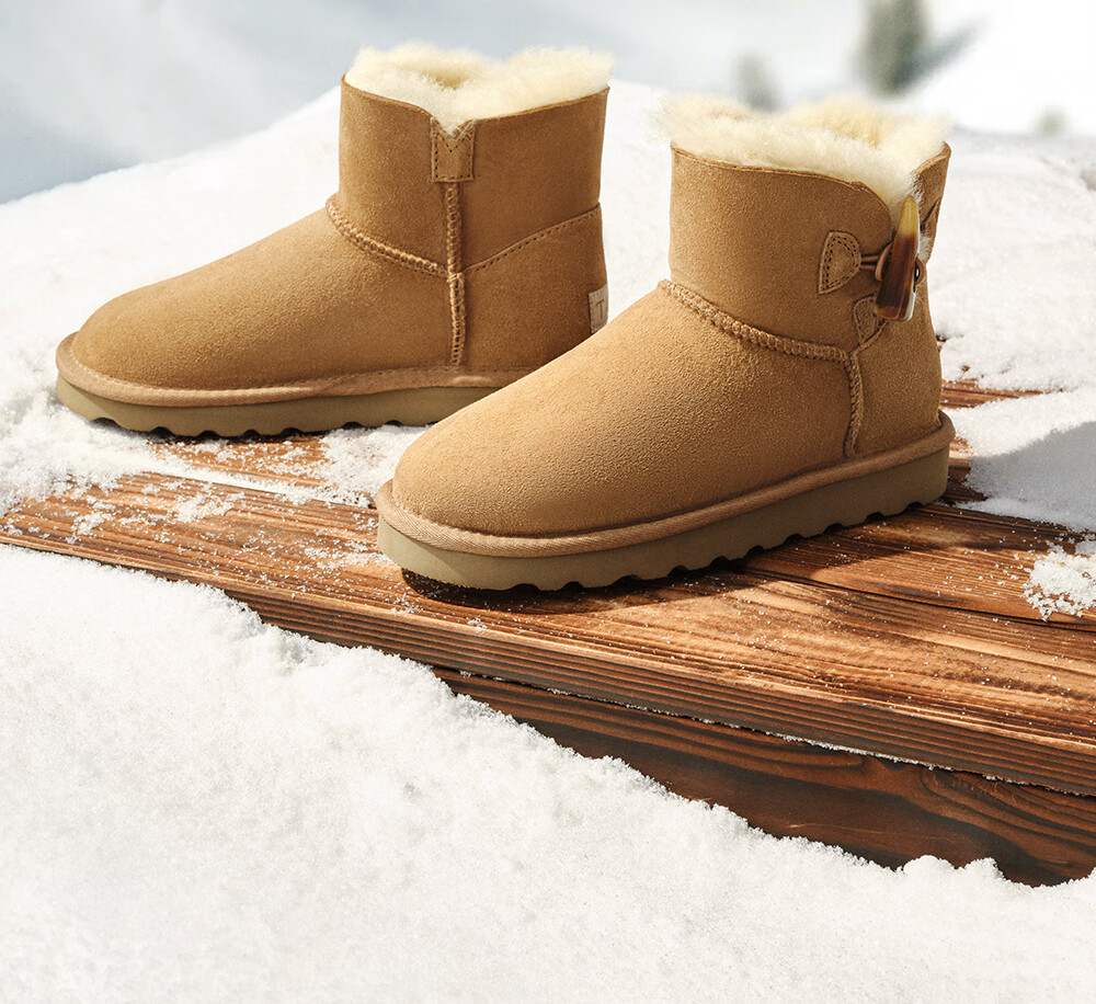TATA 2025 Winter Mall Style Versatile Fashion Simple Women's Snow Boots Yellow Brown (Mauritius) Size 36 2
