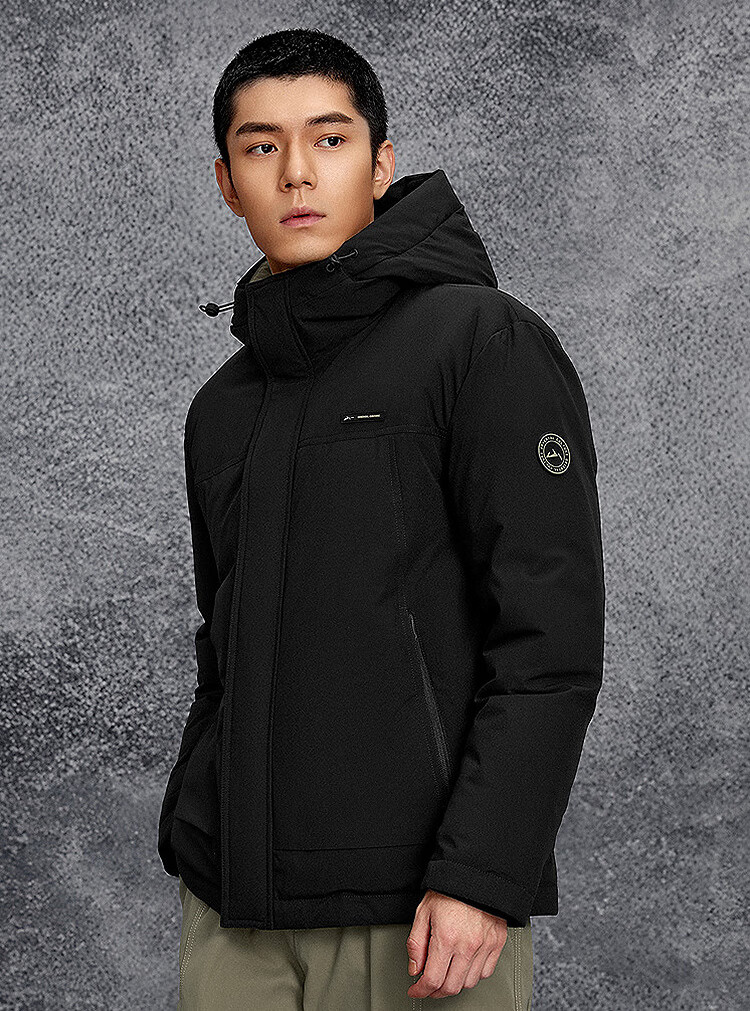 HLAHLA Men's Down Jacket Mountain Series Hooded Coat Winter New Year 2
