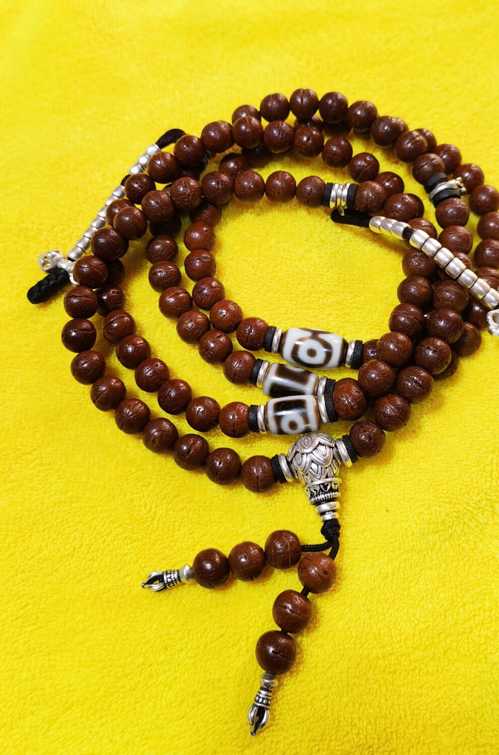 青鹊凰 大眼睛不漏眼凤眼佛珠 108颗尼泊尔酸枣核项链念珠菩提子 8.