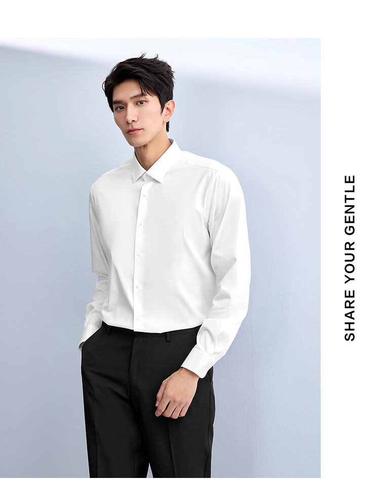 HLAHLA Men's Long Sleeve Spring Business Shirt 26 Light Series Sun Protection Formal Shirt 10