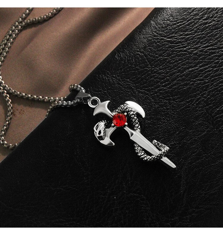 夏季个性男孩青少年项链吊坠男生日韩简单款复古潮人韩版潮流新款 xl