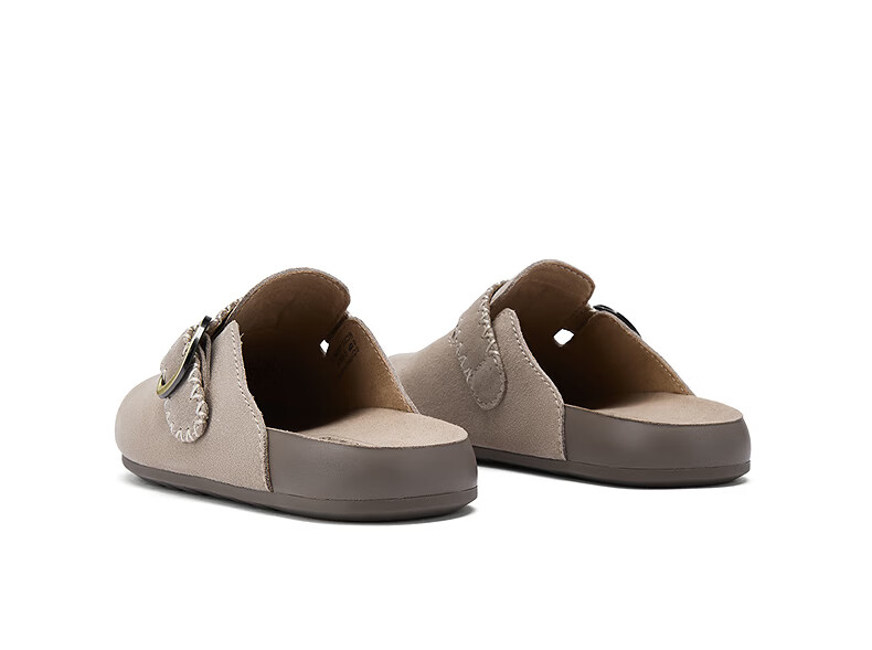 Hotwind Retro Birkenstock Style Women's 2026 Spring New Beige Casual Slip-On Soft Cork Sandals 5