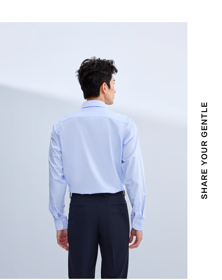 HLAHLA Men's Long Sleeve Formal Shirt Spring 26 Light Business Shirt Series 3