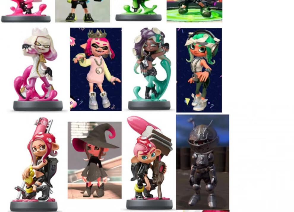 splatoon 3斯普拉遁amiibo喷射战士潮色章鱼乌贼娘 喷射1代3个现货 约