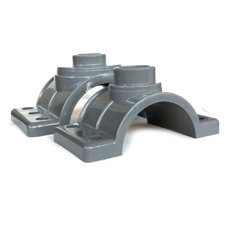 pvc75水管增接口90快速抢修接110哈夫节补漏接头三通变径鞍座内丝加厚