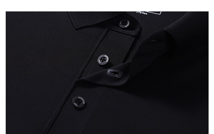 YOUNGOR Men's Summer Short Sleeve Polo Shirt UPF100+ Antibacterial Sun Protection Cooling Business Outdoor Collared T-Shirt 513136D 36