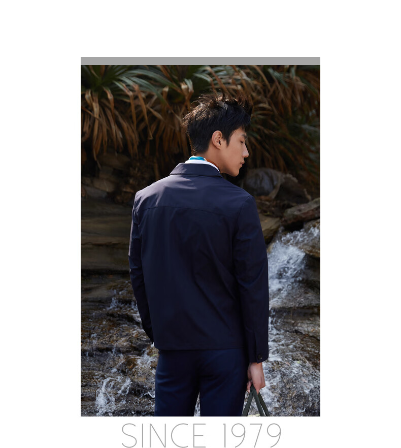 YOUNGOR Business Commuter Men's Jacket Spring New Business Work Lapel Executive Coat 424996 17