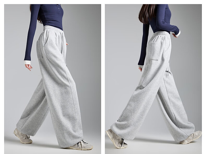 TonLion 2026 Spring Women's Jogger Casual Pants Light Heather Gray M 15
