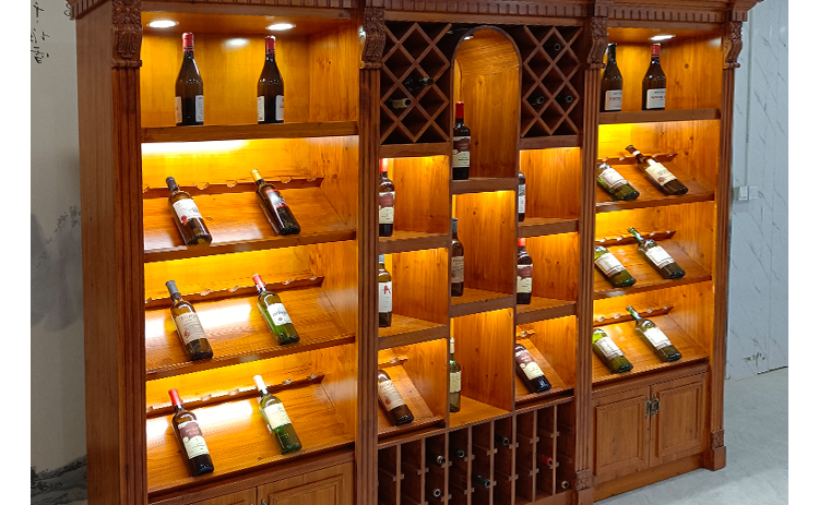 实木烟酒柜酒窖酒行商用陈列柜酒庄白酒中式红酒专卖店展示柜 白酒柜