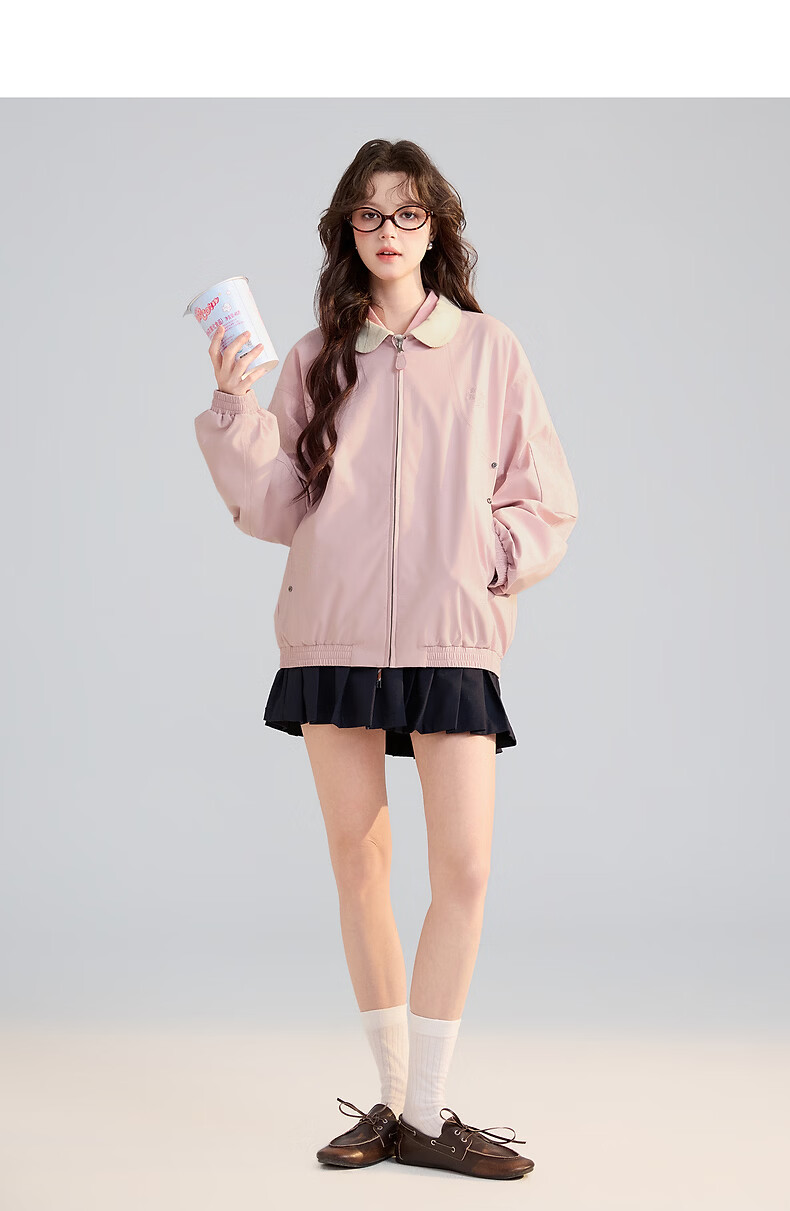 TonLion 2026 New Spring Women's Baseball Jacket High-End Casual Japanese Style Stylish Women's Coat 6