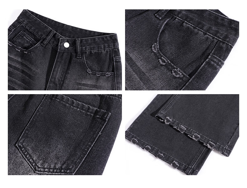 TonLion Women's Wide-Leg Jeans New Spring Autumn Slimming Loose Fit Plus Size Casual High-Waist Tummy Control Versatile Long Pants 5