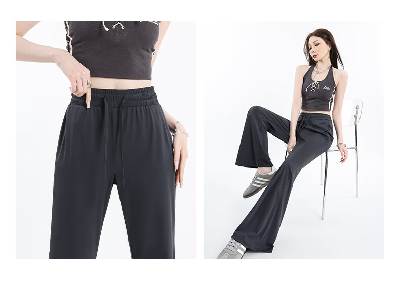 TonLion Cooling Sun Protection Flared Pants for Women Outdoor Sports Slim Fit High Waist Breathable Lightweight Stretch Yoga Trousers 9